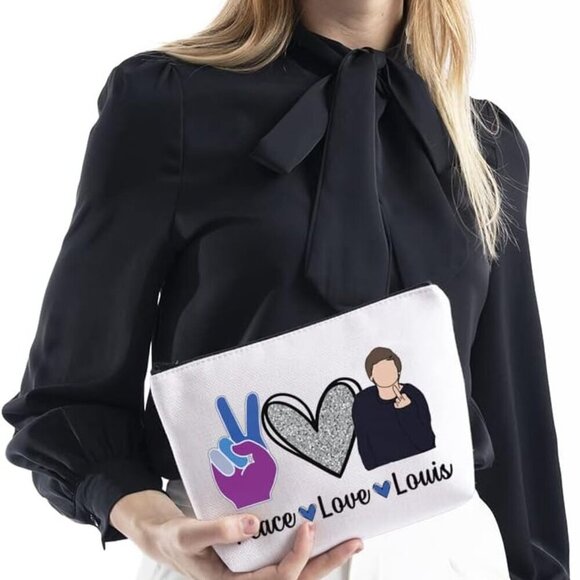 Music Fans Gift Peace Love Louis Gift For Women Zipper Pouch Makeup Bag Peace Lo - Picture 6 of 6